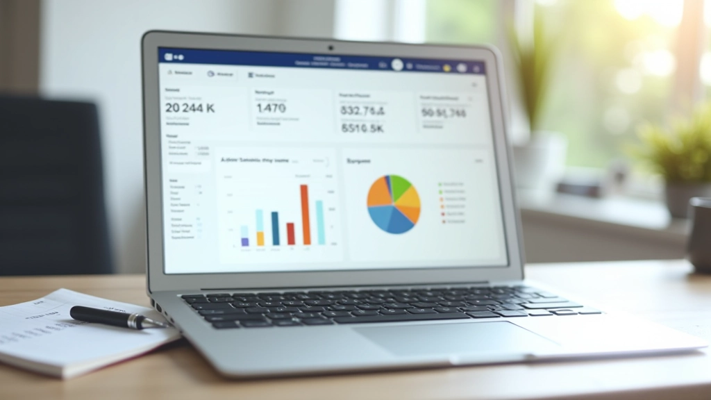 Verschiedene Anlageoptionen und Sparpläne auf dem Monitor dargestellt